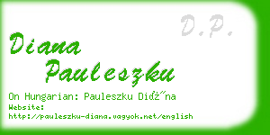 diana pauleszku business card